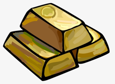 Transparent Gold Ingot Png - Gold Bars Png Cartoon, Png Download, Transparent PNG