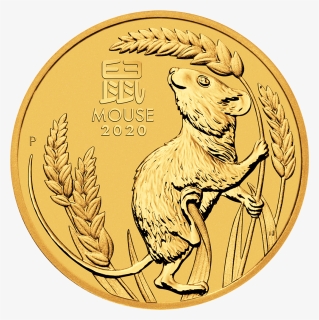 Perth Lunar 2020 Gold Front - Perth Mint Platinum Mouse Coin, HD Png Download, Transparent PNG