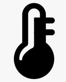 Transparent Thermometer Icon Png - Temperature White Logo Vector, Png Download, Transparent PNG
