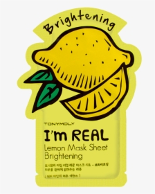 Im Real Face Mask Clipart , Png Download - Tony Moly Sheet Mask Lemon, Transparent Png, Transparent PNG