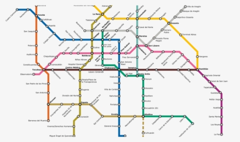 Transparent Republica Mexicana Png - Mexico City Transport Map, Png Download, Transparent PNG