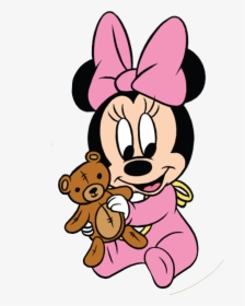 Mickey Mouse 1st Birthday Png - Minnie Bebe Png, Transparent Png, Transparent PNG