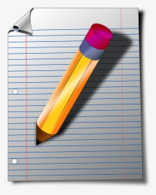 Notepad - Pencil And Paper Png, Transparent Png, Transparent PNG