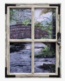 Jordan Pond Window By Nature Artist Jack Paluh - Window, HD Png Download, Transparent PNG