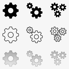 Free Cog Gear Icon Psd - Font Awesome Config Icon, HD Png Download, Transparent PNG