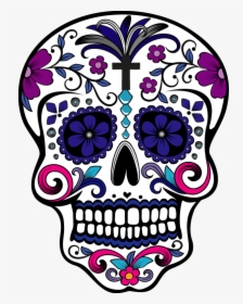 I Will Sugar Skull And Tshirt Design With Illustration - Calaveras Para El Día De Muertos, HD Png Download, Transparent PNG