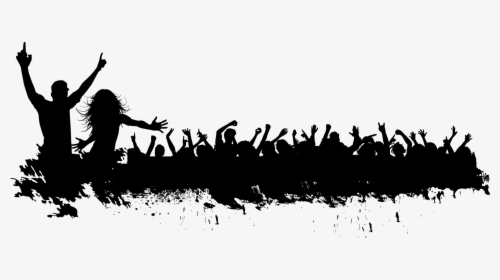 Carnival Crowd Silhouette Vector Material Png Download - Crowd Png, Transparent Png, Transparent PNG