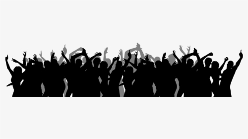 Audience Silhouette Png Download - Crowd Silhouette Png, Transparent Png, Transparent PNG