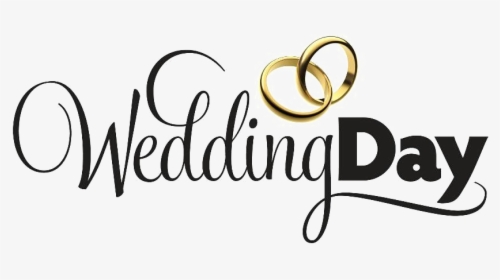 Wedding Word Png Background Image - Our Wedding Day Logo, Transparent Png, Transparent PNG
