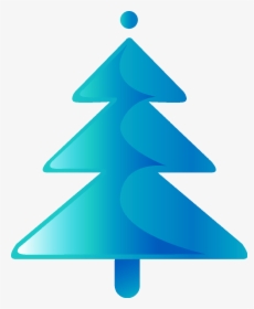 Árbol De Navidad - Blue Christmas Tree Clipart, HD Png Download, Transparent PNG