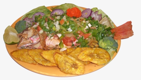 Red Snapper With Vegetable - Tostones, HD Png Download, Transparent PNG