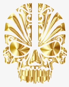 Golden Skull Tribal, HD Png Download, Transparent PNG