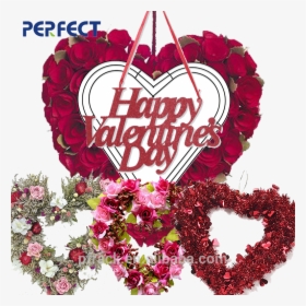 Valentine S Day Handmade Heart Wire Garland Wreath - Heart, HD Png Download, Transparent PNG