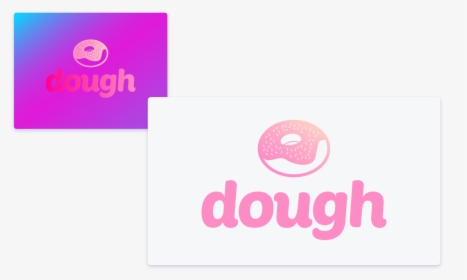 Pink Gradient Design For A Company Called Dough - Circle, HD Png Download, Transparent PNG