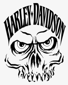 I Just Like The Simple Skull Face - Simple Harley Davidson Logo, HD Png Download, Transparent PNG