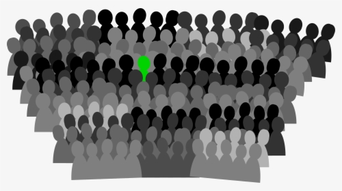 Crowd People Gray Free Picture - Crowd Of People Clip Art, HD Png Download, Transparent PNG