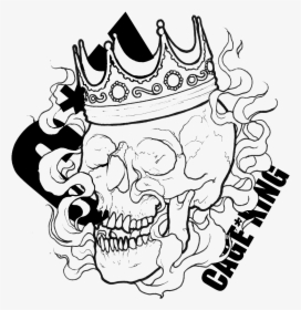 Hd Drawing Gangster Transparent Png Clipart Free Download - Skull With Crown, Png Download, Transparent PNG