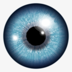 Transparent Robot Eye Png - Blue Contact Lens Png, Png Download, Transparent PNG