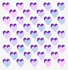 Hearts, Love, Pastel, Pink, Blue, Purple, Gradient - Heart, HD Png Download, Transparent PNG