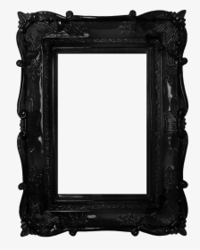 Black Picture Frame Png - Hd Black Wood Frame, Transparent Png, Transparent PNG