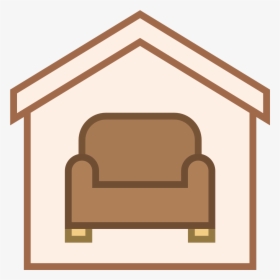 Couch Clipart House Interior - House Line Icon, HD Png Download, Transparent PNG