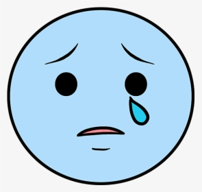How To Draw Crying Emoji - Smiley Face, HD Png Download, Transparent PNG