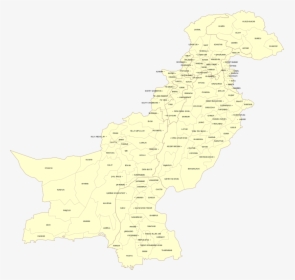 Map Of Pakistan With Districts, HD Png Download, Transparent PNG