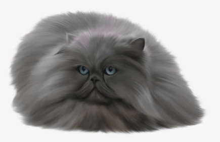 Grey Cat Png Clip Art - Russian Blue Persian Cats, Transparent Png, Transparent PNG