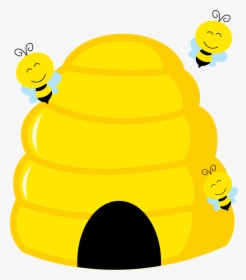 Transparent Bee Clipart Png - Cute Beehive Clipart, Png Download, Transparent PNG