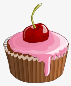 Food,dessert,cupcake - Transparent Cupcake Cartoon, HD Png Download, Transparent PNG