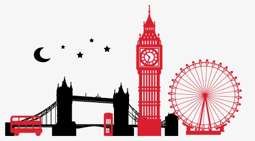 Banner Free City Silhouette Clipart - London Clipart Png, Transparent Png, Transparent PNG