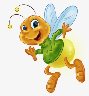 Transparent Bee Clip Art Png - Clipart Luciole, Png Download, Transparent PNG