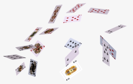 Cartas Barajas Game Ftestickers Stickers Freetoedit - Falling Playing Cards Png, Transparent Png, Transparent PNG