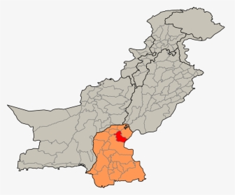 Pakistan Map With Districts, HD Png Download, Transparent PNG
