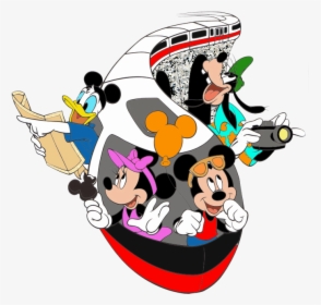 Disney Monorail Tierra De Disney, Parques Disney, Cosas - Monorail Clip Art, HD Png Download, Transparent PNG