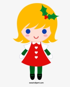 Christmas Cliparts Girl, HD Png Download, Transparent PNG