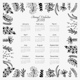 Clip Art Calendario Marco - Calendrier 2018 Jolie, HD Png Download, Transparent PNG