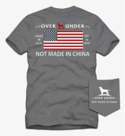 S/s Not Made In China T-shirt Grey - Over Under Not Made In China, HD Png Download, Transparent PNG