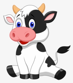 Dibujos Animados De Vacas - Baby Cow Clipart, HD Png Download, Transparent PNG