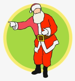 Transparent Drunk Santa Png - Santa Claus Señalando Png, Png Download, Transparent PNG