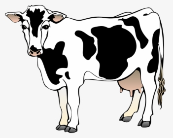 Cow, Barn, Farm, Standing, Animal, Mammal, Spots - Cow Clipart, HD Png Download, Transparent PNG