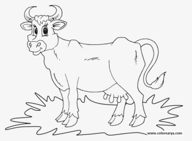 Vacas Para Colorear , Png Download - Line Art, Transparent Png, Transparent PNG