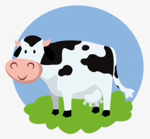 Cartoon,dairy Cow,bovine,clip Family,dairy,pasture - Cow Png Cartoon, Transparent Png, Transparent PNG