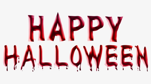 Happy Halloween 2018 Png Free Images - Happy Halloween Red Png, Transparent Png, Transparent PNG