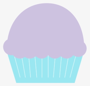 Blue And Purple Cupcake Clip Art - Cupcake, HD Png Download, Transparent PNG