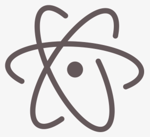 Transparent Atomic Symbol Png - Atom Text Editor Logo, Png Download, Transparent PNG