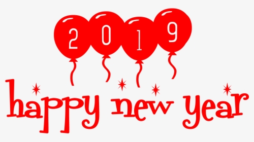 2019 Happy New Year Png Background - Illustration, Transparent Png, Transparent PNG