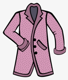 Coat Clipart Stylish Pink Transparent Png - Coat Png Clipart, Png Download, Transparent PNG