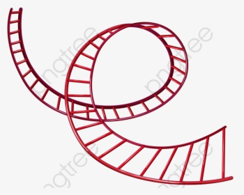 Roller Coaster Tracks - Clock With Missing Minute Hand, HD Png Download, Transparent PNG
