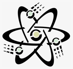 Vector Illustration Of Atomic Energy Science Atom Symbol - Atomic Symbol Transparent, HD Png Download, Transparent PNG